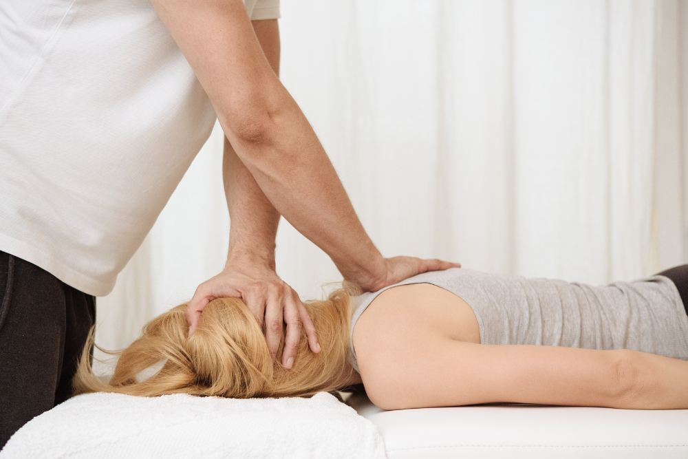 Chiropractic adjustments to realign the spine